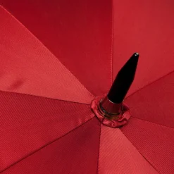 Maglia Red Sporty Umbrella With Hand-Sewn Leather Handle