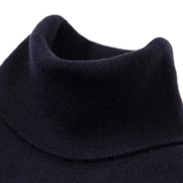 William Lockie Rollneck Jumper "Oxton Rollneck" Made Of Fine Scottish 1 Ply Cashmere