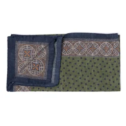 Manifatture Rosi Rosi Collection X Mj: Cotton And Silk "Polka Dot Neck-Square" Scarf