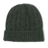 Manifatture Rosi Rosi Collection X Mj: Knitted Hat "Cable Beanie" In Pure Cashmere