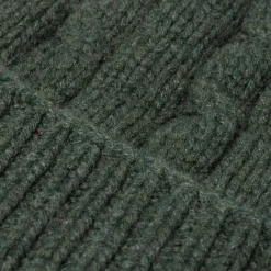 Manifatture Rosi Rosi Collection X Mj: Knitted Hat "Cable Beanie" In Pure Cashmere