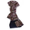 Manifatture Rosi Rosi Collection X Mj: Modal And Cashmere "Round Geometric" Tube Scarf