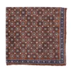 Manifatture Rosi Rosi Collection X Mj: Pocket Square "Medallion Double Print" In Pure S