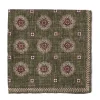 Manifatture Rosi Rosi Collection X Mj: Pocket Square "New Flower Double Print" In Pure