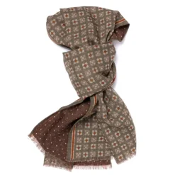 Manifatture Rosi Rosi Collection X Mj: Scarf "Bormio Double" In Merino Wool And Cashmer