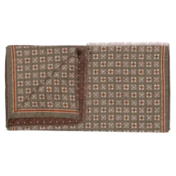 Manifatture Rosi Rosi Collection X Mj: Scarf "Bormio Double" In Merino Wool And Cashmer