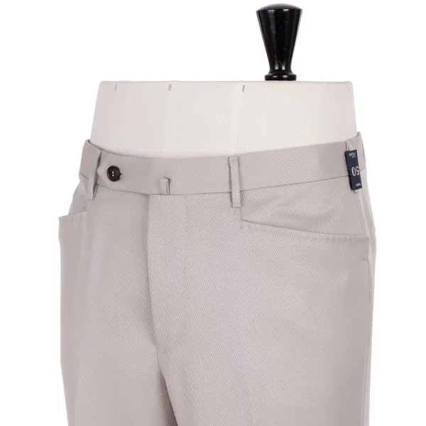 Rota Sartorial Sand Colored Pants "Carrettiera Tondo" In Pure Cavalry Wool - Rota Sar