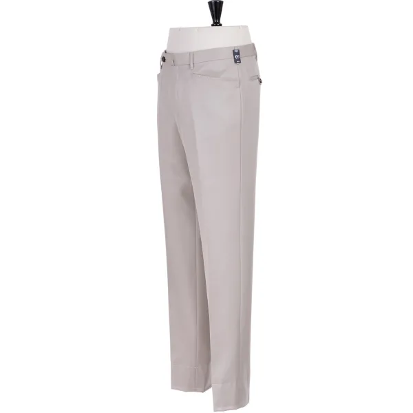 Rota Sartorial Sand Colored Pants "Carrettiera Tondo" In Pure Cavalry Wool - Rota Sar