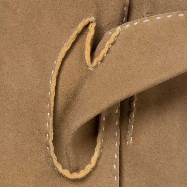 Thomas Riemer Wien Sand-Colored Gloves "Offizier" Made Of Deerskin