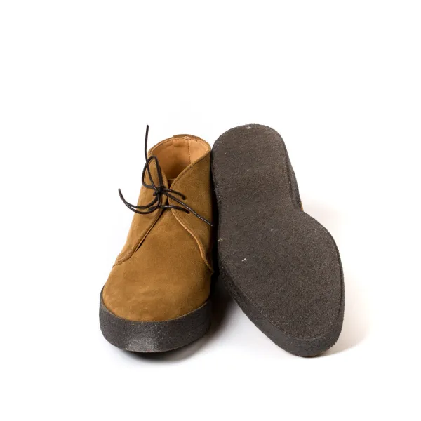 Sanders X Mj: Light Brown Hi-Top Boot "Steve Mcqueen"