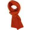 William Lockie Scarf "Ribbed Scarf" Made Of Pure Lambswool - 3 Ply