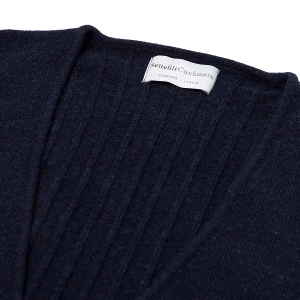 Settefili X Mj: Knitted Vest "Gilet Maglia Sartoriale" In Wool And Cas
