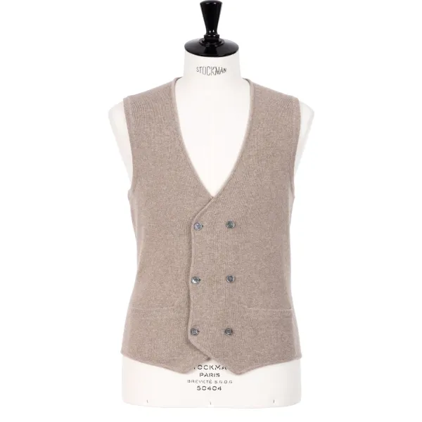Settefili X Mj: Knitted Vest "Gilet Maglia Sartoriale" In Wool And Cas