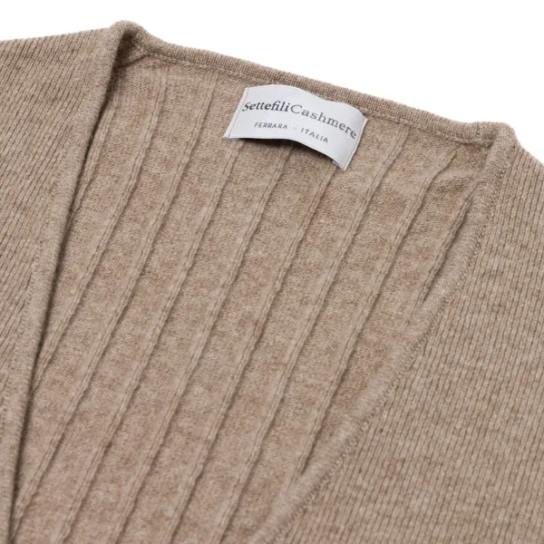Settefili X Mj: Knitted Vest "Gilet Maglia Sartoriale" In Wool And Cas