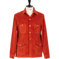 Cesare Attolini Shirt Jacket "Cervinia" From A Washed Cotton Corduroy - Handmade