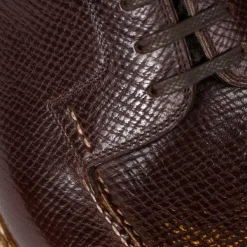 Saint Crispin's Split Toe-Derby In Dark Brown Calfskin