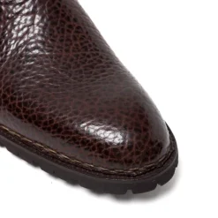 Saint Crispin's Sport Chelsea Boot Made Of Dark Brown Bison Leather - Enti