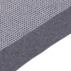 Brigatelli dal 1922 Square-Jacquard Merino Wool And Cashmere Turtleneck Sweater - 1 Ply Ca