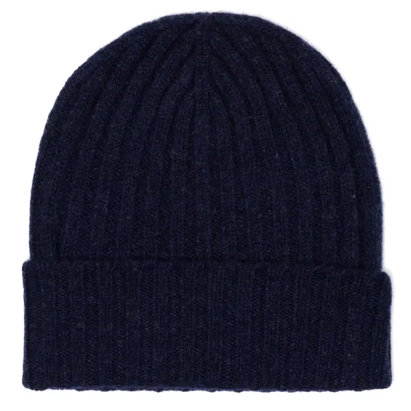 William Lockie Strickmutze "Ribbed Hat" Aus Reiner Lambswool - 4 Ply