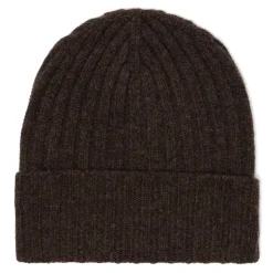 William Lockie Strickmutze "Ribbed Hat" Aus Reiner Lambswool - 4 Ply