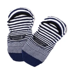 Sozzi Striped Cotton Blend Ankle Booties