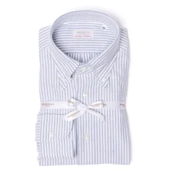 Borriello Striped Pure Cotton Sports Shirt "New Ivy-League" - Linea Passion