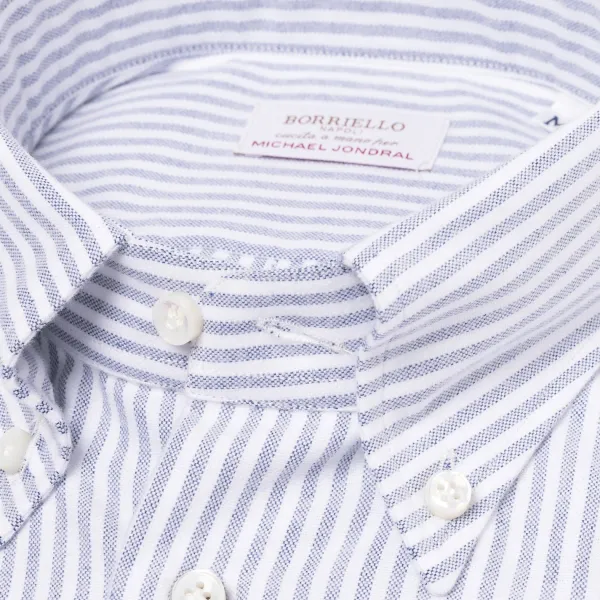 Borriello Striped Pure Cotton Sports Shirt "New Ivy-League" - Linea Passion