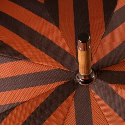 Maglia Striped Umbrella "Lord" With Wooden Handle Made Of Bamboo