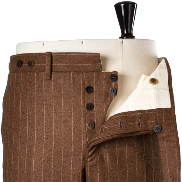 Orazio Luciano Suit "Vintage-Chalkstripe" Made Of Pure Wool "Vintage Fox" By Fox Brot