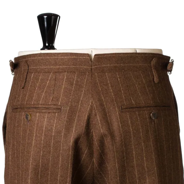 Orazio Luciano Suit "Vintage-Chalkstripe" Made Of Pure Wool "Vintage Fox" By Fox Brot