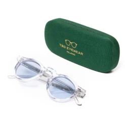 TBD EYEWEAR Sunglasses "World Transparent" With Light Blue Lenses - Purely Handcra