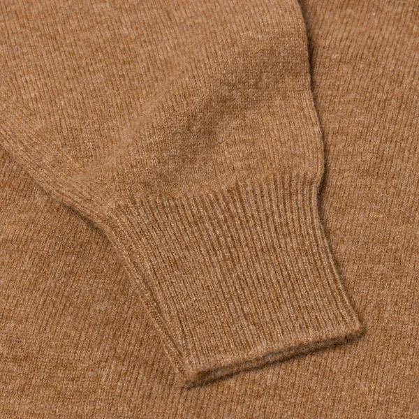 William Lockie Sweater "Leven Vee" Made Of Geloong Lambswool - 2 Ply