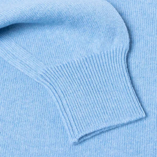 William Lockie Sweater "Leven Vee" Made Of Geloong Lambswool - 2 Ply