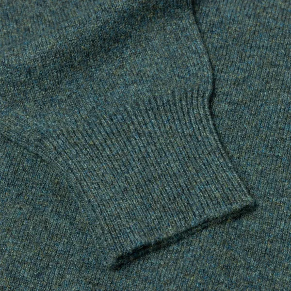 William Lockie Sweater "Leven Vee" Made Of Geloong Lambswool - 2 Ply