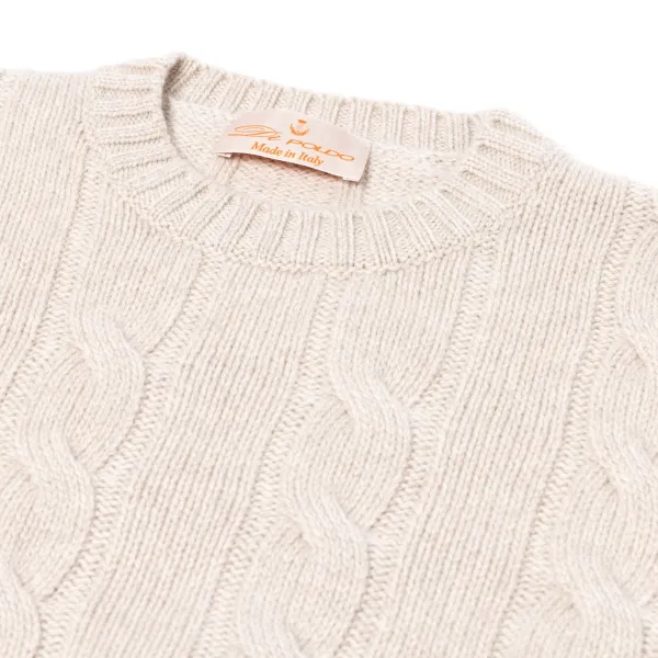 Di Poldo Sweater "Olimpico" In Pure Cariaggi Cashmere - Handmade