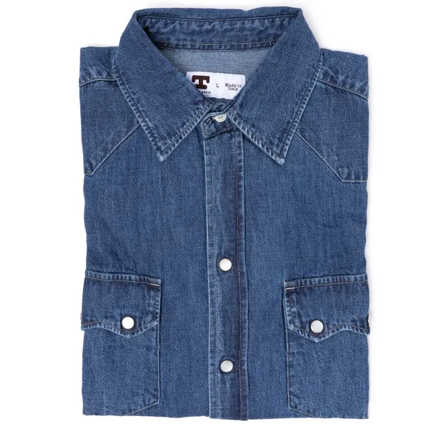 Tellason X Michael Jondral: Western Shirt "Gold Rush" In Pure Cotton D