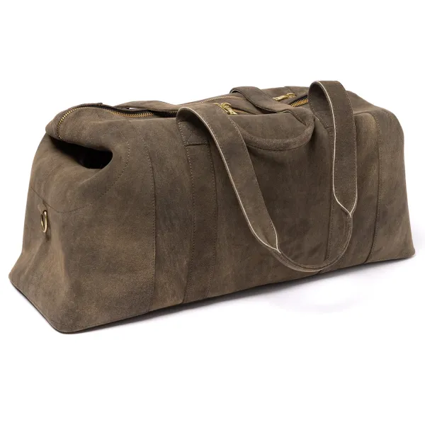 Thomas Riemer Wien Travel Bag "Velden" Brown Goatskin - Handmade