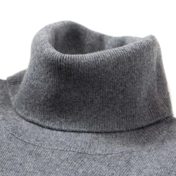Brigatelli dal 1922 Turtleneck Jumper Made Of Merino Wool And Cashmere - 1 Ply Cashmere Bl