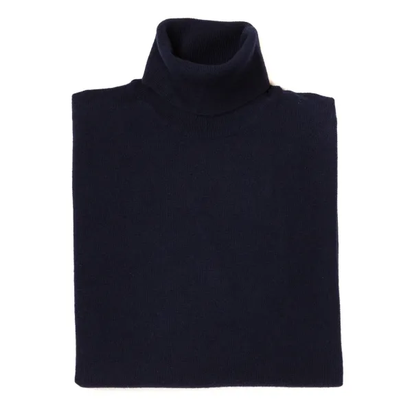 Brigatelli dal 1922 Turtleneck Jumper Made Of Merino Wool And Cashmere - 1 Ply Cashmere Bl