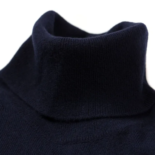 Brigatelli dal 1922 Turtleneck Jumper Made Of Merino Wool And Cashmere - 1 Ply Cashmere Bl