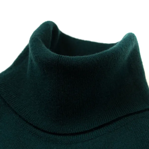 William Lockie Turtleneck Sweater "Oxton Rollneck" Made Of Fine Scottish 1 Ply Cashme