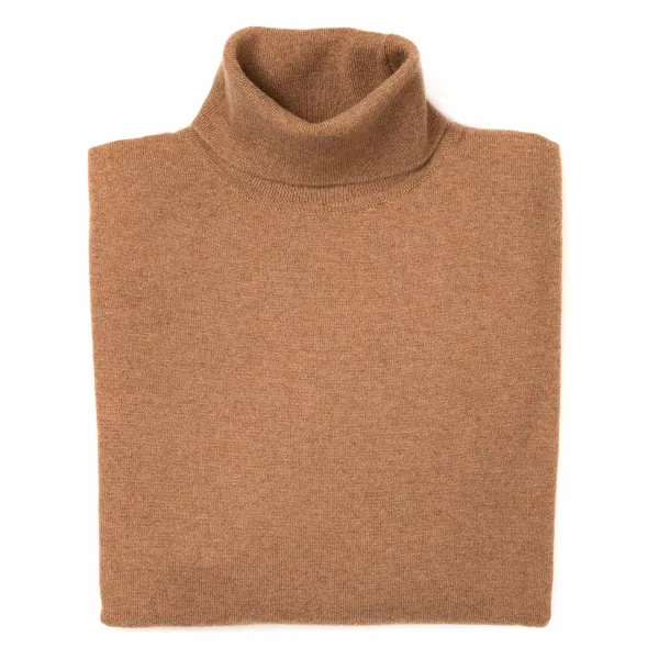 William Lockie Turtleneck Sweater "Oxton Rollneck" Made Of Fine Scottish 1 Ply Cashme