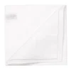 Simonnot-Godard White Patterned Cotton Pocket Square
