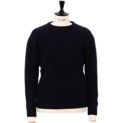 William Lockie Exclusive X Mj: Sweater "Luxury Saddle Crew"
