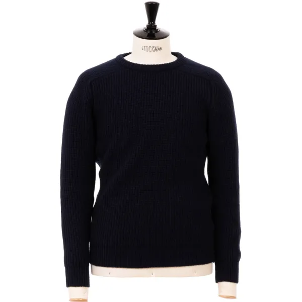 William Lockie Exclusive X Mj: Sweater "Luxury Saddle Crew"
