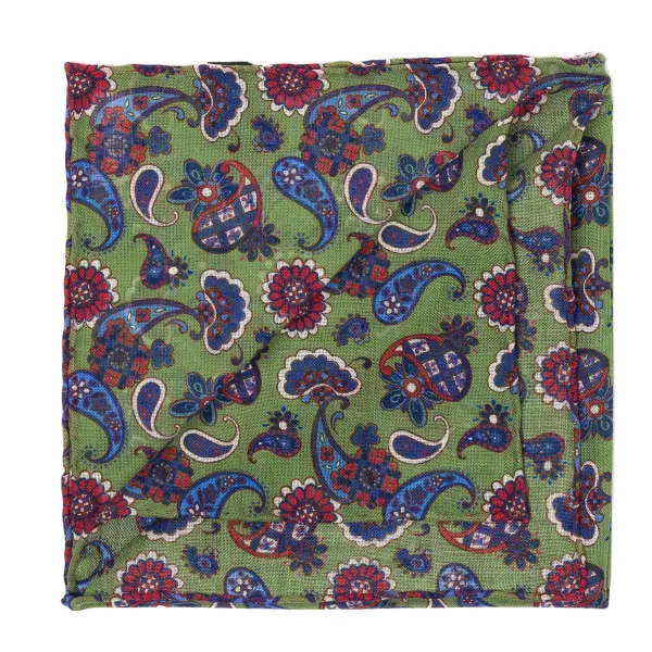 Petronius Wool And Silk Pocket Square "Vintage 54